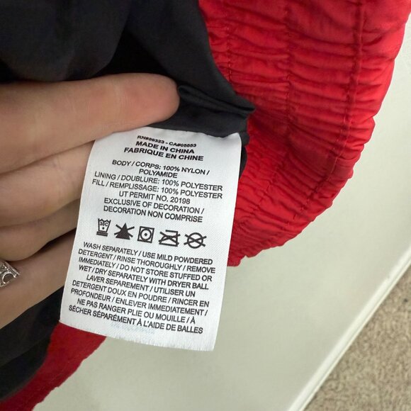 Nike Air Jordan Red Essential Puffer Jacket Coat DQ7348-612 Mens size Large - Picture 5 of 11